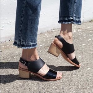 Rachel Comey Tulip Slingback Heel Sandals leather Black